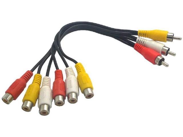2 RCA CableMax 6ft Audio Stereo/VCR RCA Cable + RCA RG59 Video Gold Plated 