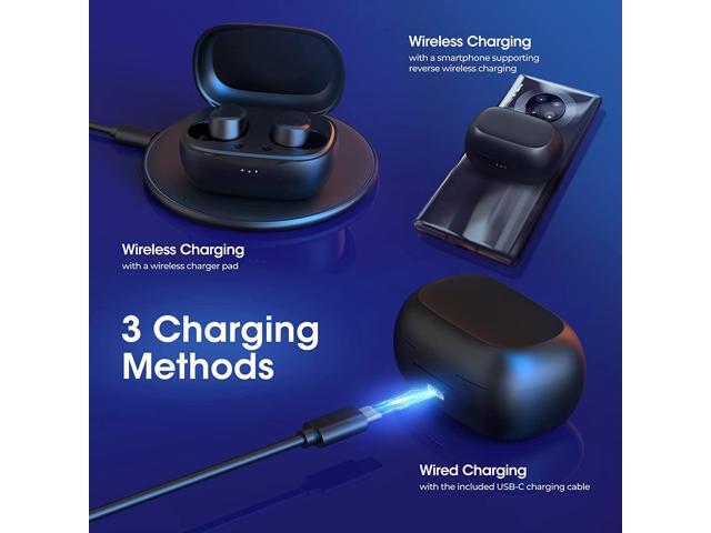 Bluetooth Earbuds, Wireless Earphones with Wireless Charging Case, in-Ear Sport Headphones with 36hrs Long-Lasting Battery... 