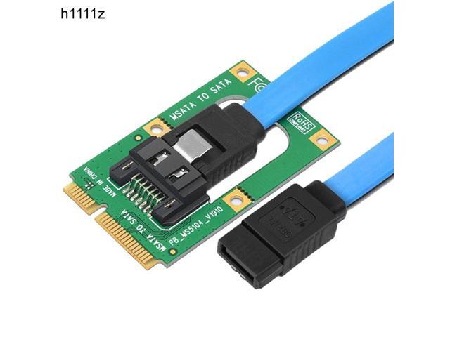 Msata To Sata Converter Card Mini Sata To 7 Pin Sata Extension Adapter Full High Half Size For 2 5 3 5 Hdd Ssd With Sata Cable Newegg Com