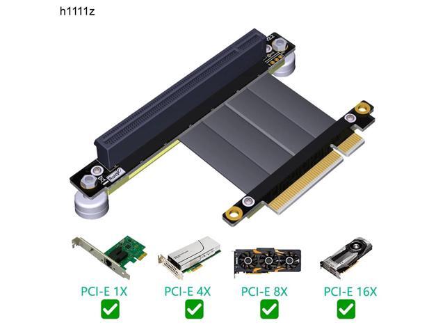 PCI Express x8 to x16 Riser Card Male to Female Graphics Card Riser ...