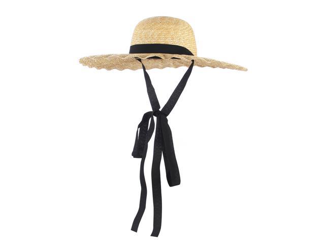 Fashion Summer Straw Hat Ladies Outdoor Travel Adjustable Big Hat Seaside Beach Sun Hat Comfort 