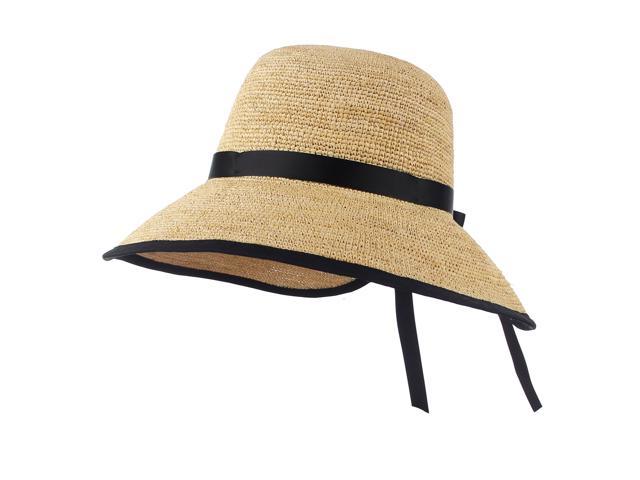 womens straw bucket hat