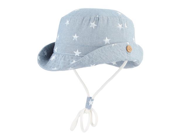 GEMVIE Kids Baby Bucket Hats Denim Bucket Hat Summer Sun Hat Wide Brim UV  Protection Hat