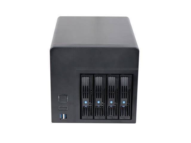 4-bay NAS chassis / ATX DIY hot-swappable IPFS server mini mini-itx empty chassis / + Enhance1U 150W power supply