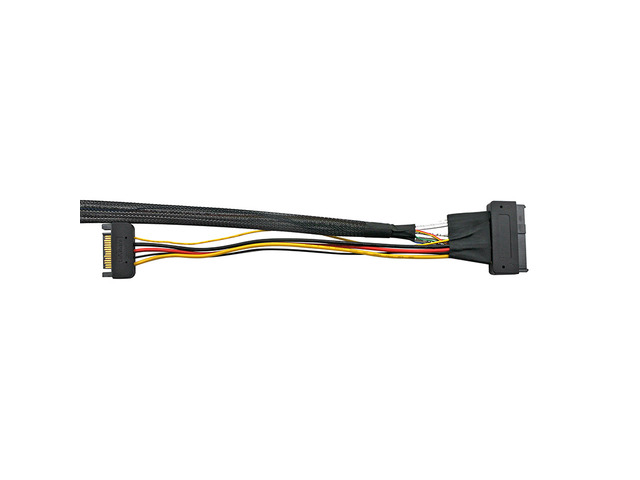 CableDeconn 12G SAS Cable: SFF-8643 To SFF-8639 (U.2) With SATA Power For NVMe SSD