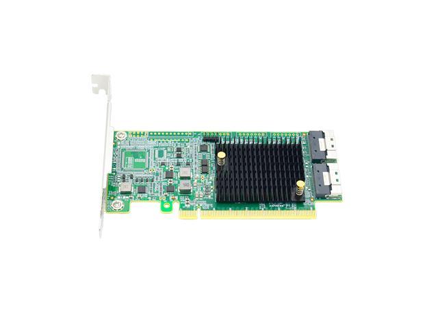 Linkreal PCIe 4.0 x16 to Two SlimSAS SFF-8654 8i Retimer Adapter ...