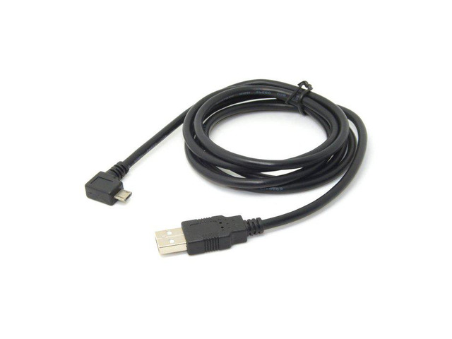 5Ft Angled 90 Degree Micro USB To USB 2.0 Male Charge & Sync Cable – Right Angle Stretch Cord