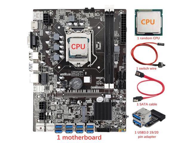 GRASSO TERMICO +USB3.0 19/20 pi P6N2 CPU VENTOLA B75 8 GPU BTC/ETH Mining Scheda Madre 