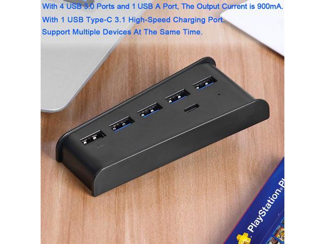 PS5 USB Hub, PS5 Extension USB Type C 3.1 High Speed Transmission