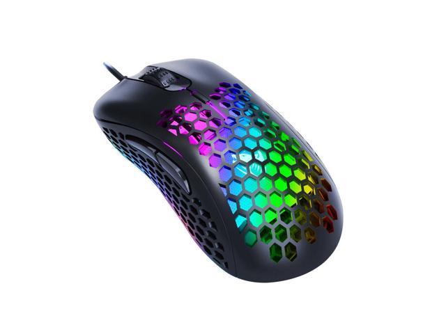 Upgraded Version Wired Gaming Mouse RGB Rainbow Gaming Mouse LED 7 ...