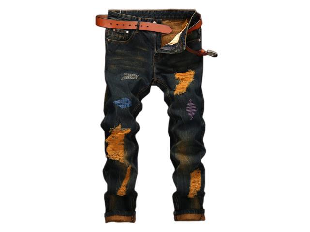 mens ripped jeans plus size