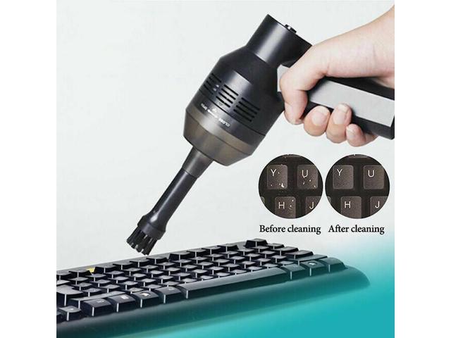 PC Desktop Aufee Keyboard Cleaner Rechargeable Portable Mini Handheld USB Keyboard Vacuum Cleaner for Laptop Black Black