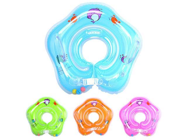 inflatable swim ring baby bath neck float
