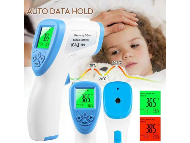 IR Infrared Digital Thermometer LCD Forehead No-Touch Body Temperature Gun