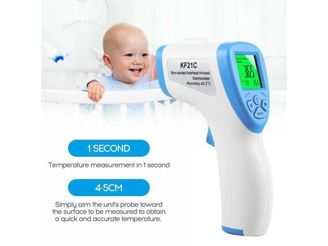 ALERTCARE Forehead Thermometer for Adults Non Contact Infrared Thermometer with LCD Display for Adults Kids Toddler Baby /& Infant Built-in Fever Alarm Fast Accurate Reading Clinically Tested