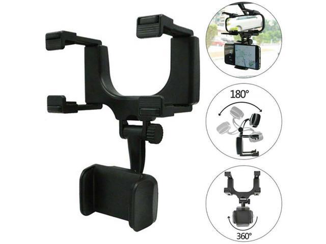 car rear view mirror mount cell phone holder stand cradle