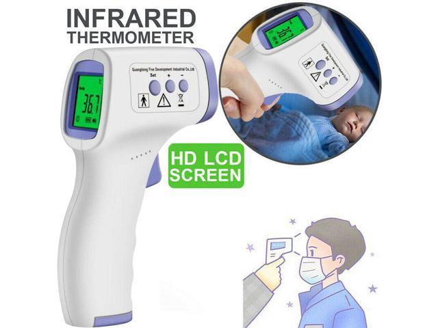Handheld Infrared Contactless Thermometer LCD Digital Body Adults Forehead 