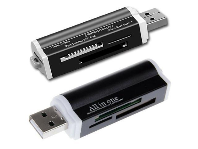 teng hong hui Briquet Forme USB 2.0 Tous Les MS Pro en 1 Adaptateur Lecteur Multi-Cartes mémoire pour Micro SD SDHC MMC MS TF M2 Pro Duo Card Reader