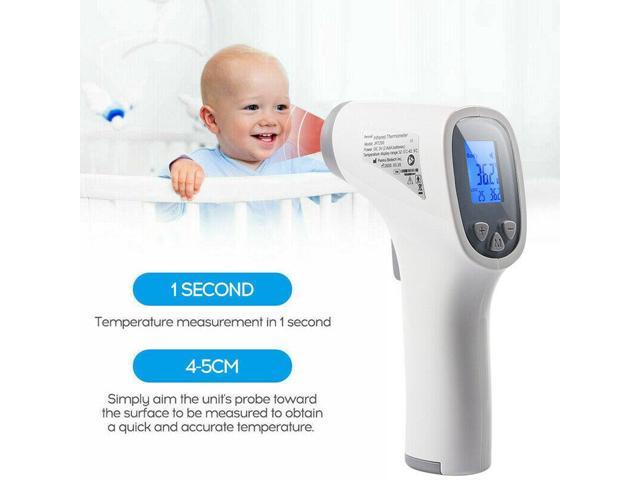 Rawdah Temperature Tools Non-Contact IR Infrared Forehead Digital Body Temporal Measuring Temperature Instrument Without Battery 