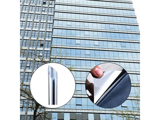 Silver Window Film Mirrored Reflective Window Tint Solar Tint 50cmx1000cm 