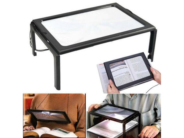 Folding Foldable Magnifying Magnifier Glass Reading Aid Optical Lens and Stand 