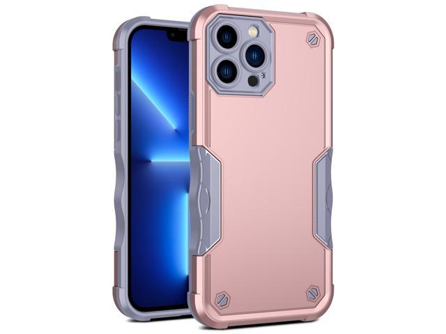 ROME CARE Designed For iPhone 12 Pro Case, Shock-Absorbing, Scratch-Resistant, Military Grade Protection, Hard Polycarbonate + Flexible Polymer Frame, For iPhone 12 Pro, Rose Gold