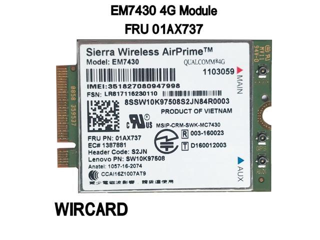 EM7430 FDD/TDD LTE 4G Module WCDMA GNSS 4G Card for Thinkpad X1C Gen5 ...