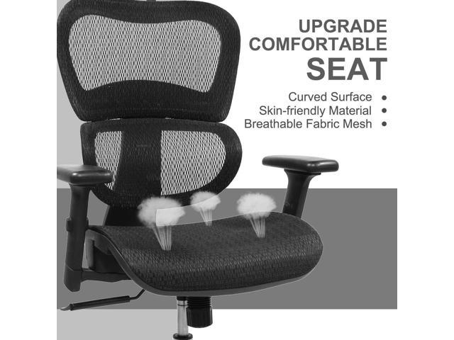  edx Ergonomic Office Chair, Reclining High Back Mesh