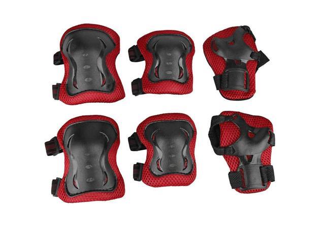 Knee Elbow Pads Guards Protective Gear Kit for Kids Children Roller Cycling Bike 
