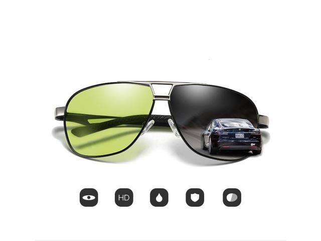 KH Change Color Day and Night Driving Glasses Polarized HongKong Famous  Brand KH Night Vision Men Driver Goggles 