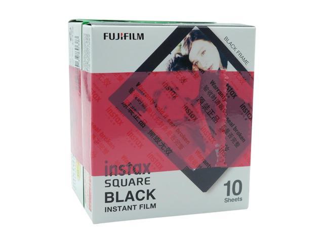 Fujifilm Instax Mini-película instantánea para cámara, papel fotográfico  negro de 10 hojas para cámara Instax Mini SQUARE SQ20 SQ10 SQ6 2020 