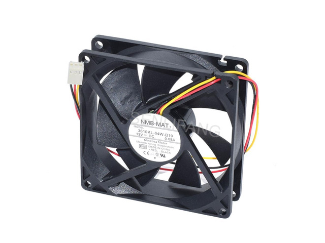 NMB 3610KL-04W-B50 Cooling Fan – 92x92x25mm, 12V DC, 0.43A, 2-Pin (New Old Stock)