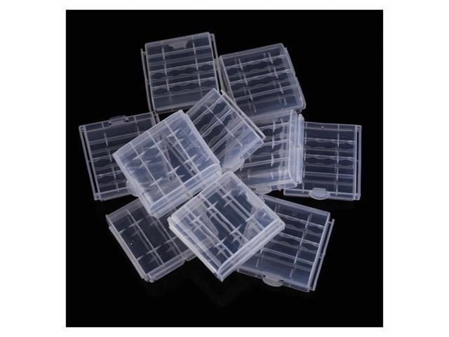 10x Plastic Case Holder Storage Box Cover for Rechargeable AA AAA BatteriesPDH 