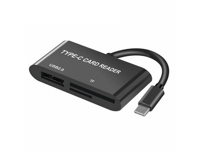3 in 1 Type C Card Reader USB C to USB 2.0 Micro-SD TF Memory Card ...