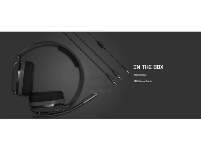 Logitech ASTRO A10 Wired Headset Over-Ear Gaming Headphones Noise Cancellation For PlayStation 4 