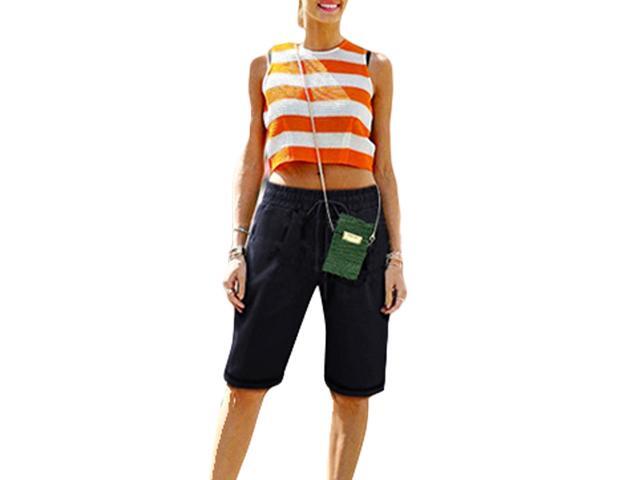 elasticated waist womens shorts