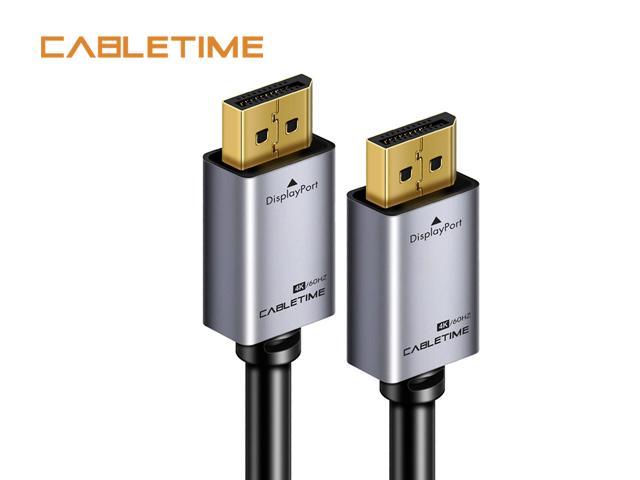 Cabletime Displayport Cable 4k 60hz 2k 144hz Male To Male Dp 1 2 Cable Vedio Audio Displayport Cable 1m 1 8m 3m 5m For Hdtv Projector Pc Newegg Com