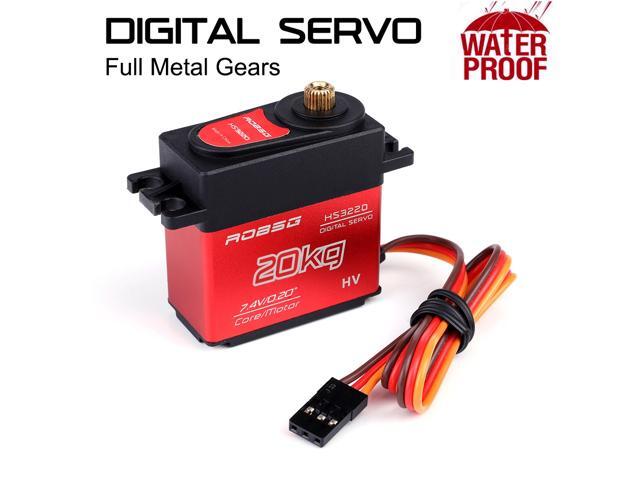 HS3220 Metal Gear Digital Servo High Torque 20kg Waterproof for 1/10 1/8 RC Baja Car Buggy Truck Boat Airplane Helicopter