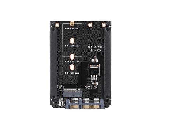 KEY-B-M NGFF M2 SATA SSD to SATA 22Pin Adapter Card Converter For 2230-2280 SSD 