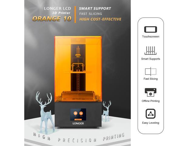 Longer SLA 3D Printer Orange 10,Resin 3D Printer with Touch Color Screen,Off-line Printing Build Size 3.86 x 2.17x 5.5 inch 