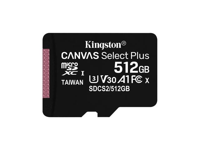Kingston 512GB 100MB/s SDCS2 Class10 UHS-1 U3 V30 A1 Micro SD TF Card Memory Card