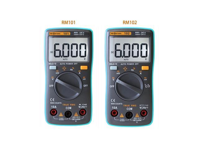 RICHMETERS RM101 Digital Multimeter DMM DC/AC Voltage Current Meter Tester L4V6 