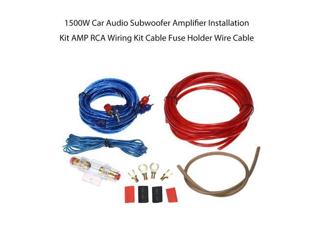 1500W Car Audio Subwoofer Amplifier Installation Kit AMP RCA Wiring Kit