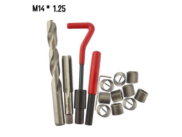 Metric Thread Repair Insert Kit M5 M6 M8 M10 M12 Helicoil Car Auto Pro Coil Tool 