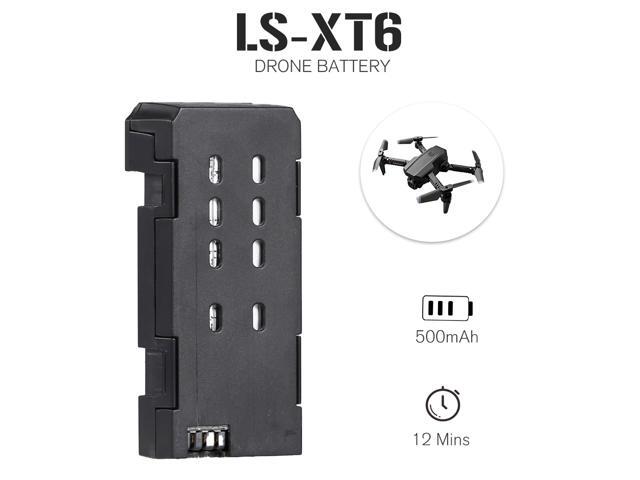 Compatible with LS-XT6 RC Drone RC Drone Battery 3.7V 500mAh Lithium Replacement Battery Modular Battery for RC Quadcopter