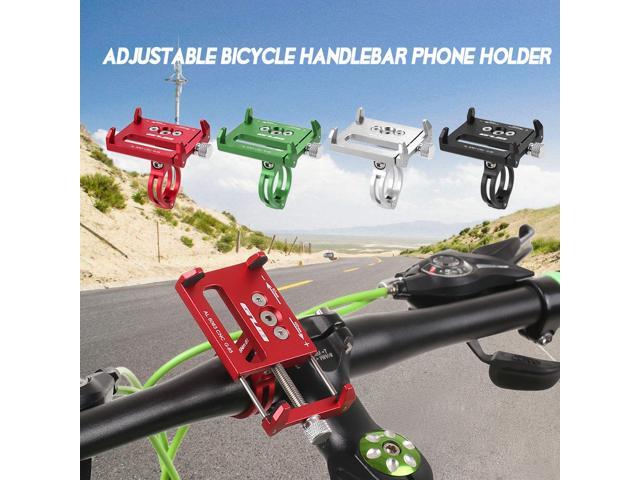 Aluminum Alloy Adjustable Bike Cell Phone GPS Mount Holder Rotating Cradle Clamp for Bicycle Motorbike,iPhone Samsung Android Smartphones GUB Mountian Bike Phone Mount Bicycle Holder Black 