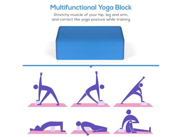 2pcs EVA Yoga Blocks 1pcs Cotton Yoga Strap Stability Blocks Yoga Strap Set Z0R1 