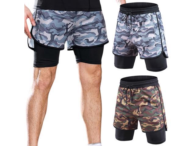 men's 2 in 1 training shorts