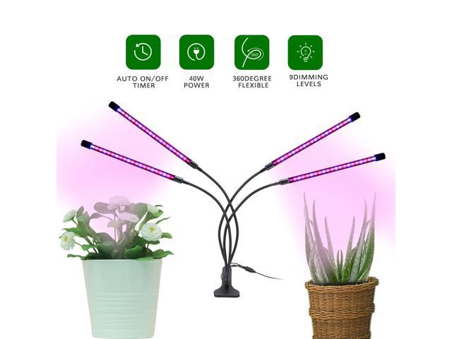20W Grow Light LED Spectrum for Indoor House Plants Garden Dual Head Lamps US 