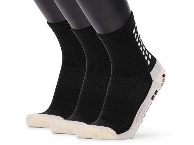 Men's Anti Slip Football Socks Athletic Long Socks Absorbent Sports Grip Socks for Basketball Soccer Volleyball Running Trekking Hiking 1 Pairs / 3 Pairs